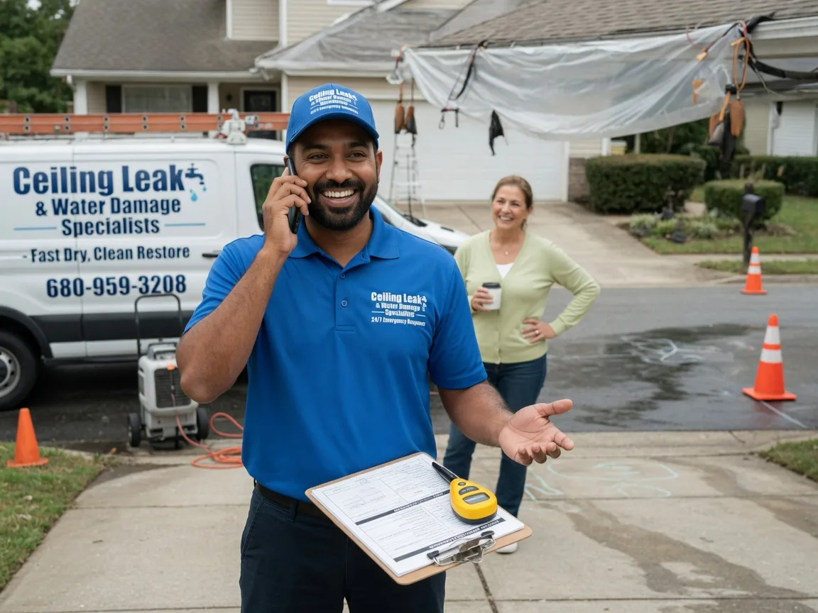 Ceiling Leak Cleanup Ava, OH FAQs
